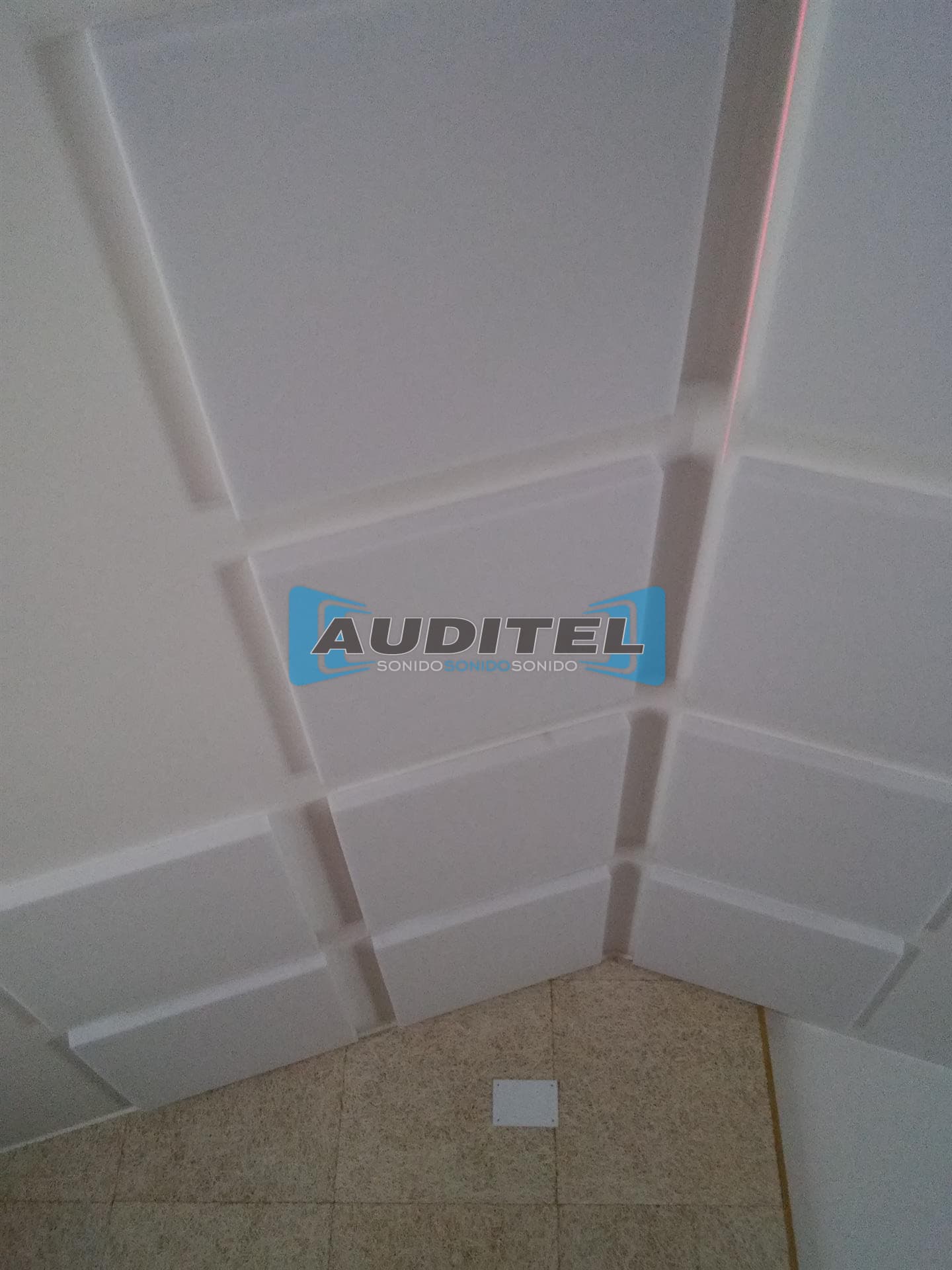 Trabajos de absorción acústica de Auditel Sonido