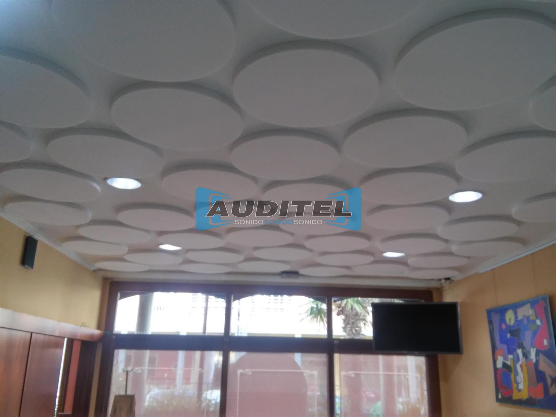Trabajos de absorción acústica de Auditel Sonido