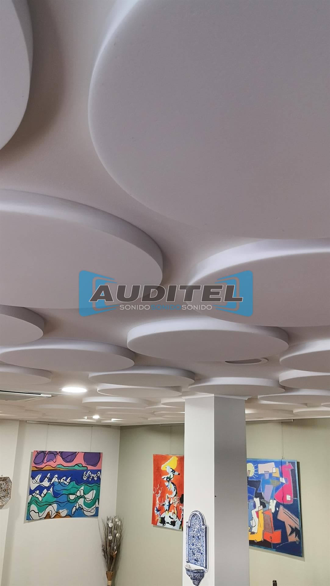 Trabajos de absorción acústica de Auditel Sonido