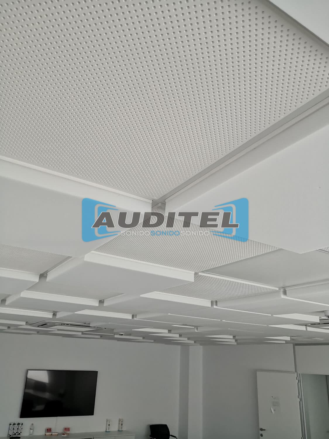 Trabajos de absorción acústica de Auditel Sonido