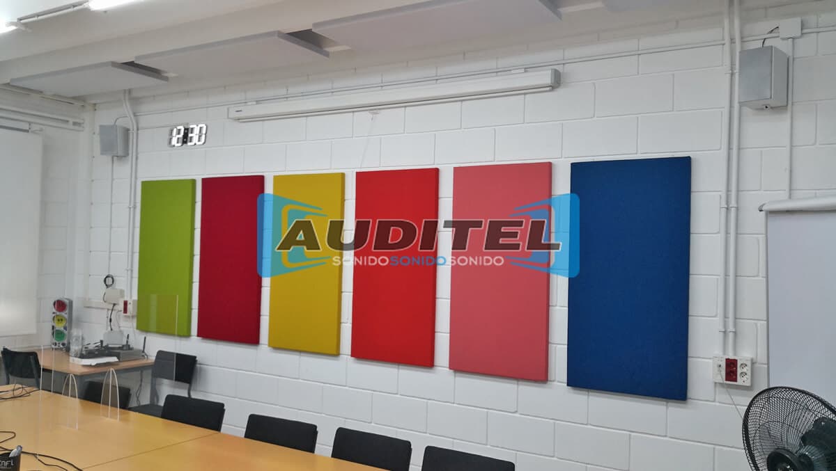 Trabajos de absorción acústica de Auditel Sonido