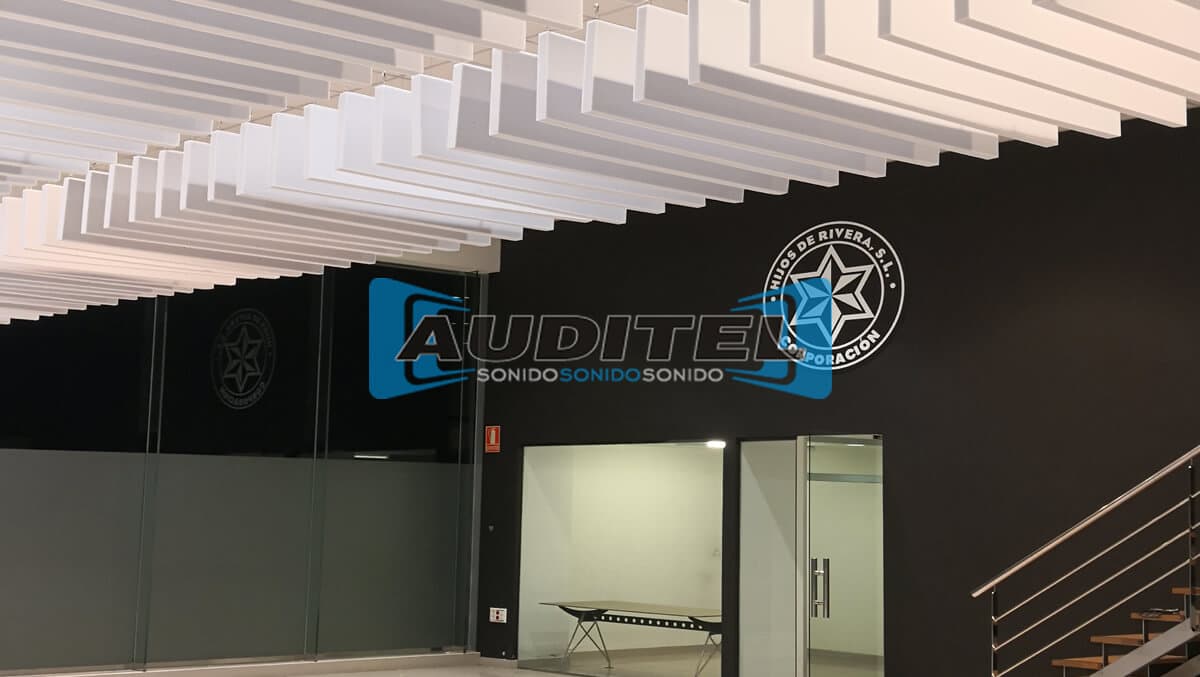 Trabajos de absorción acústica de Auditel Sonido