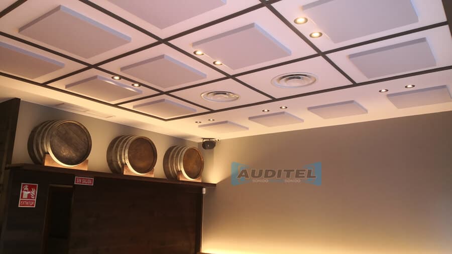 Trabajos de absorción acústica de Auditel Sonido