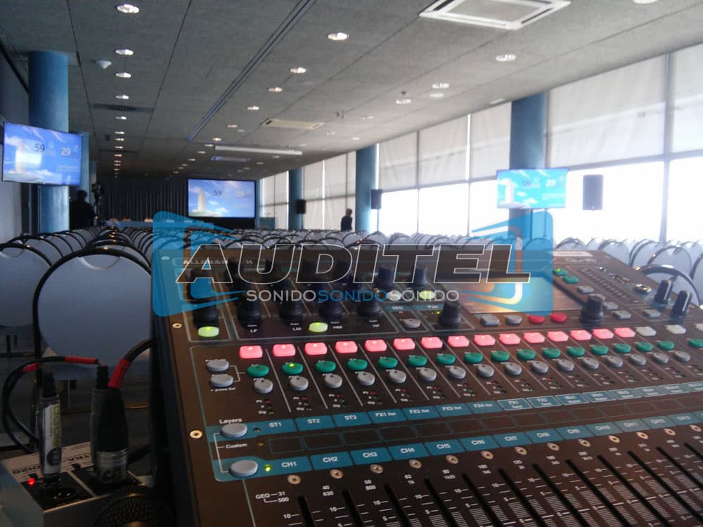 Sonido e iluminación para eventos de Auditel Sonido